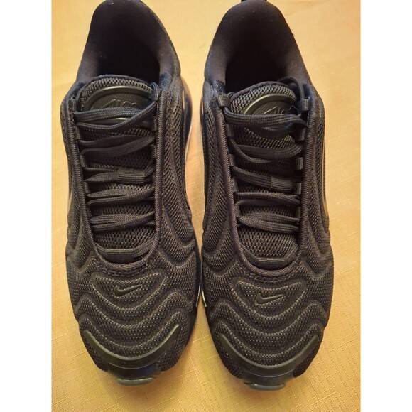 Nike Air Max 720 Triple Black Sneakers, Size 3.5Y / 5W - Brand New - Picture 5 of 8
